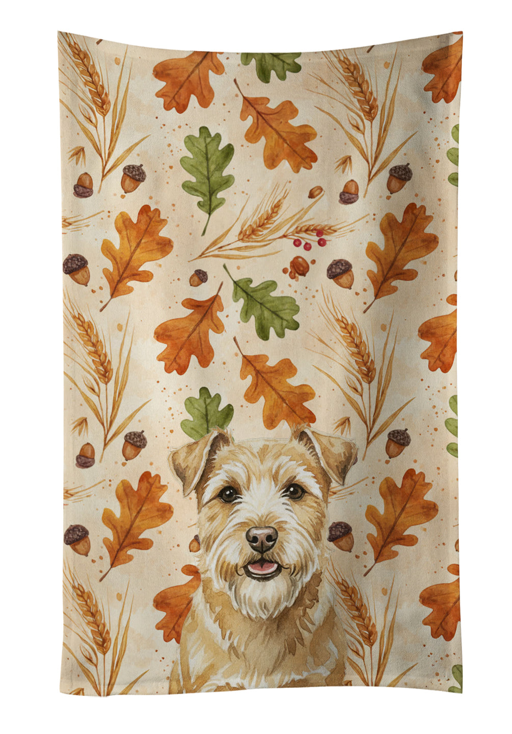 Caroline's Treasures Wheaten Norfolk Terrier Heirloom Fall Kitchen Towel
