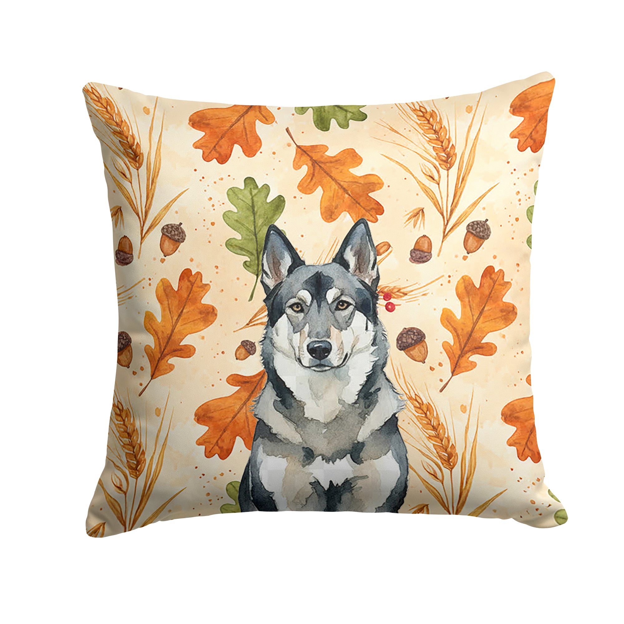 Caroline's Treasures Norwegian Elkhound Heirloom Fall Throw Pillow