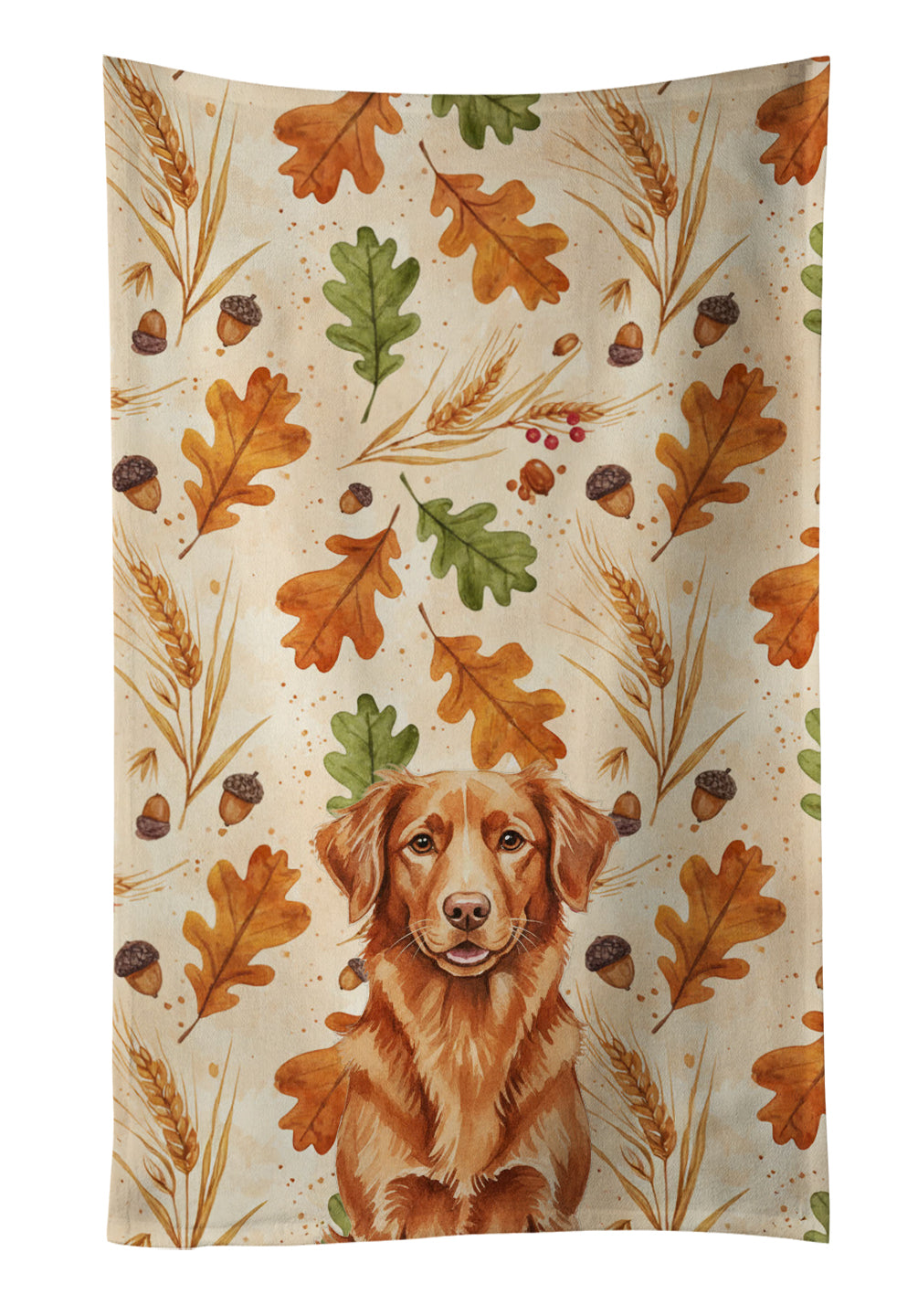 Caroline's Treasures Copper Nova Scotia Duck Tolling Retriever Heirloom Fall Kitchen Towel