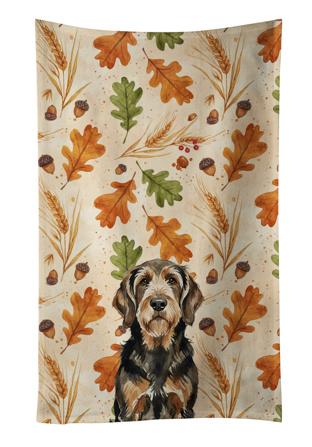 Caroline's Treasures Black and Tan Otterhound Heirloom Fall Kitchen Towel