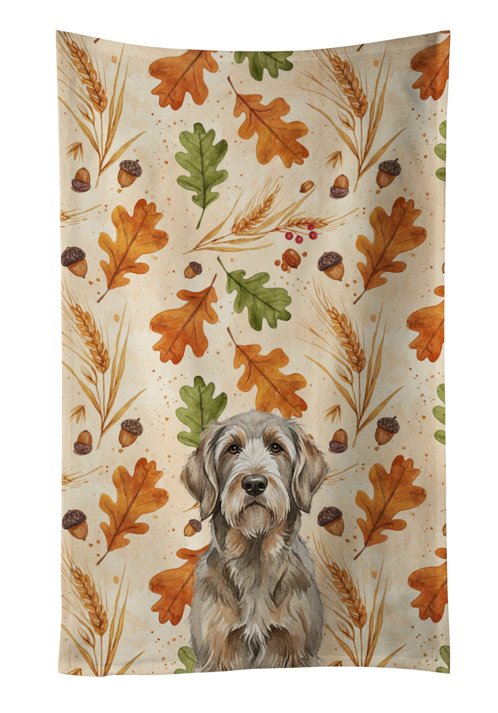 Caroline's Treasures Grizzle and Tan Otterhound Heirloom Fall Kitchen Towel