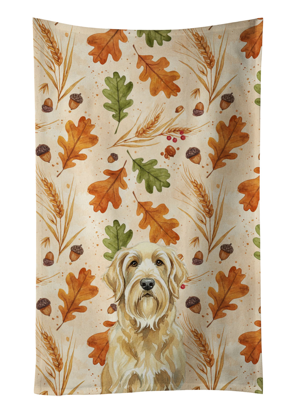 Caroline's Treasures Wheaten and Tan Otterhound Heirloom Fall Kitchen Towel