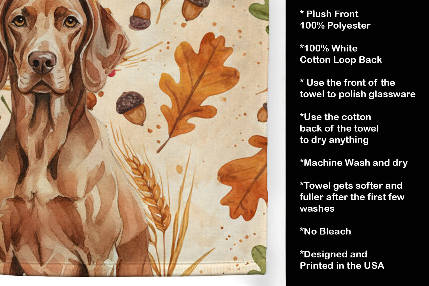 Caroline's Treasures Liver Pointer Heirloom Fall Kitchen Towel