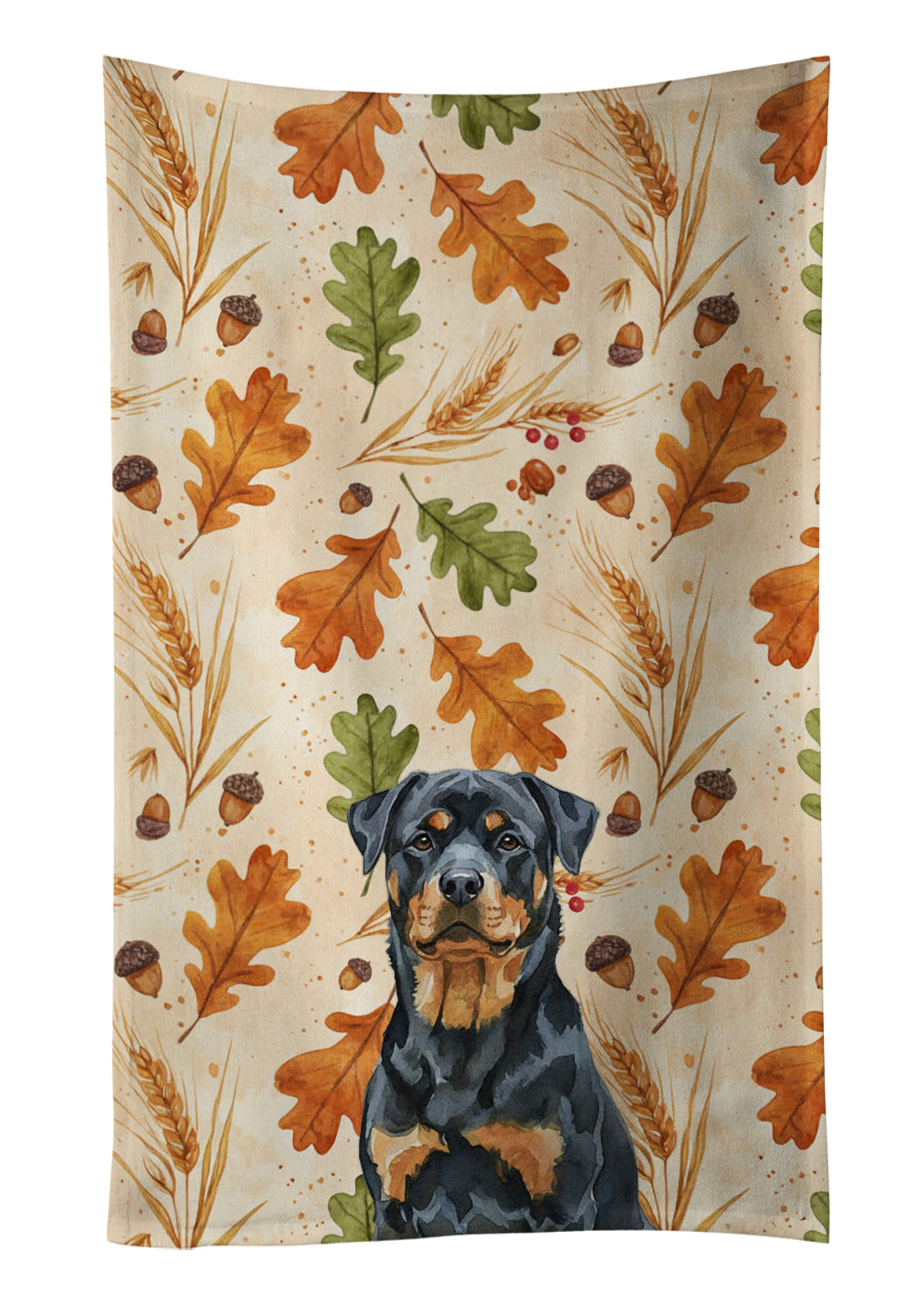Caroline's Treasures Rottweiler Heirloom Fall Kitchen Towel