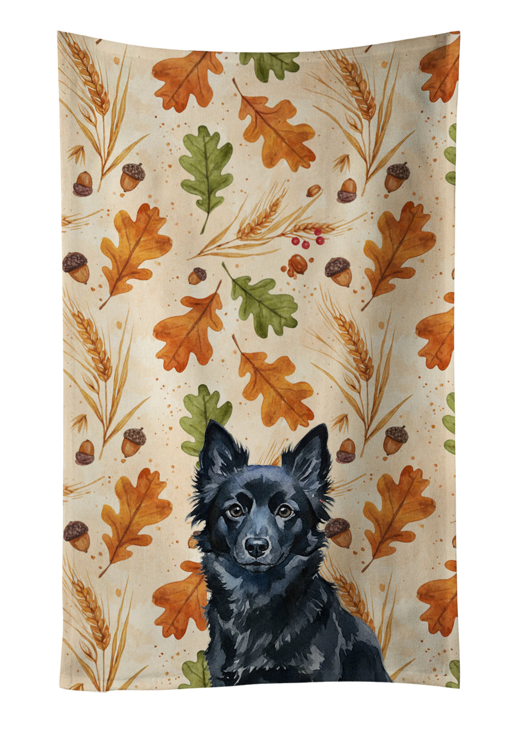Caroline's Treasures Schipperke Heirloom Fall Kitchen Towel