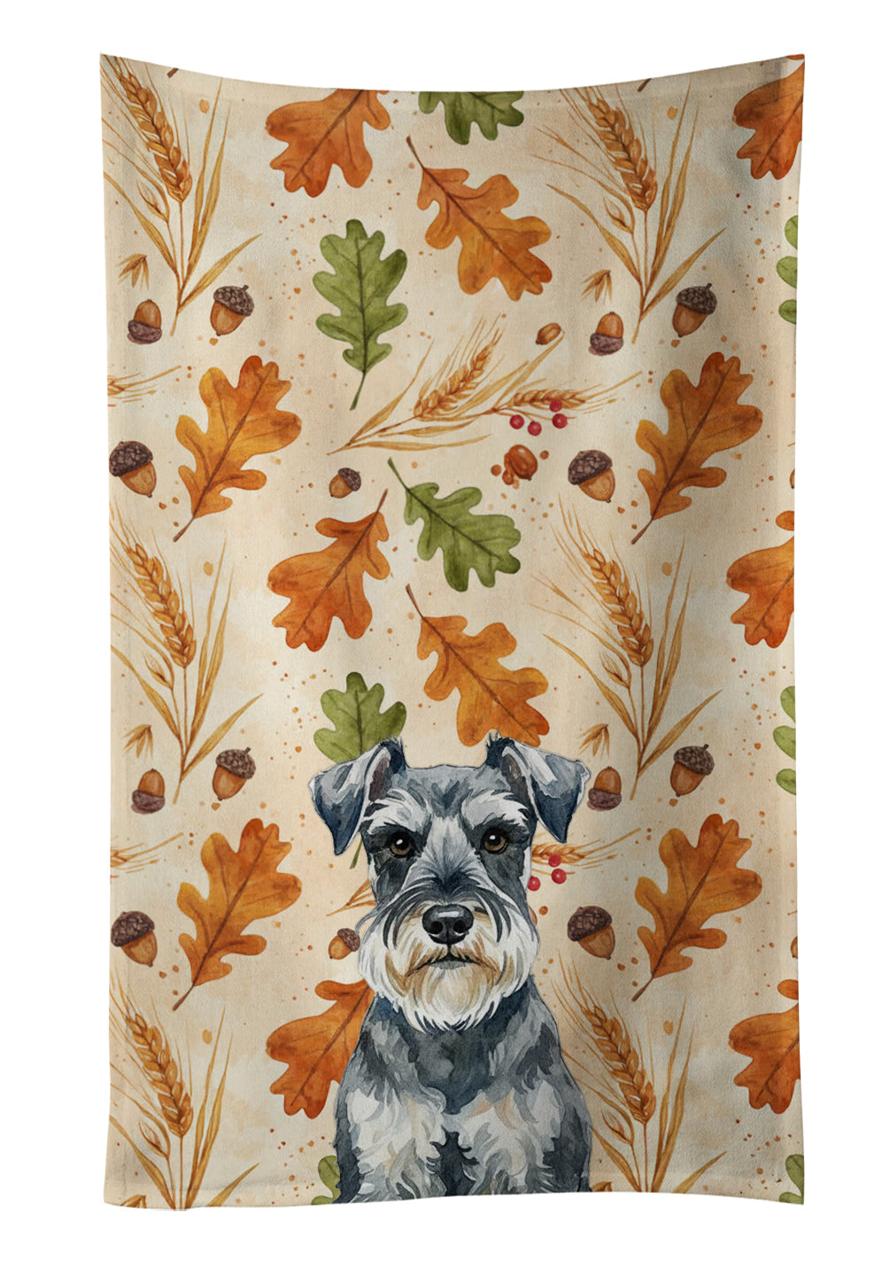 Caroline's Treasures Schnauzer Heirloom Fall Kitchen Towel