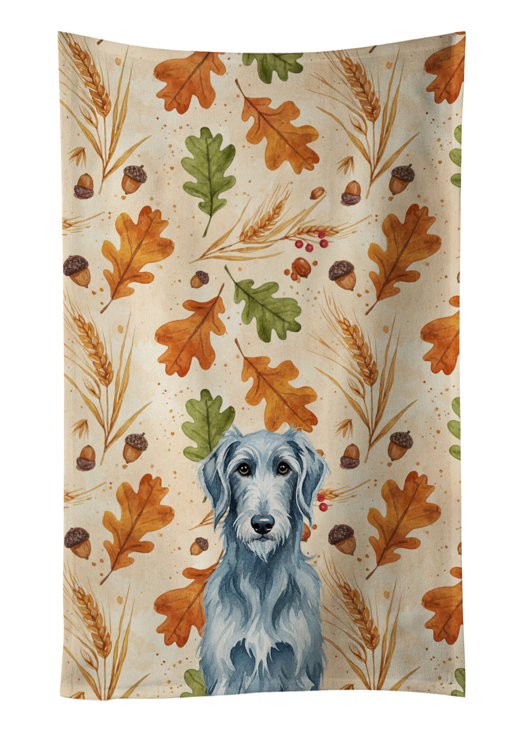 Caroline's Treasures Blue-Gray Scottish Deerhound Heirloom Fall Kitchen Towel