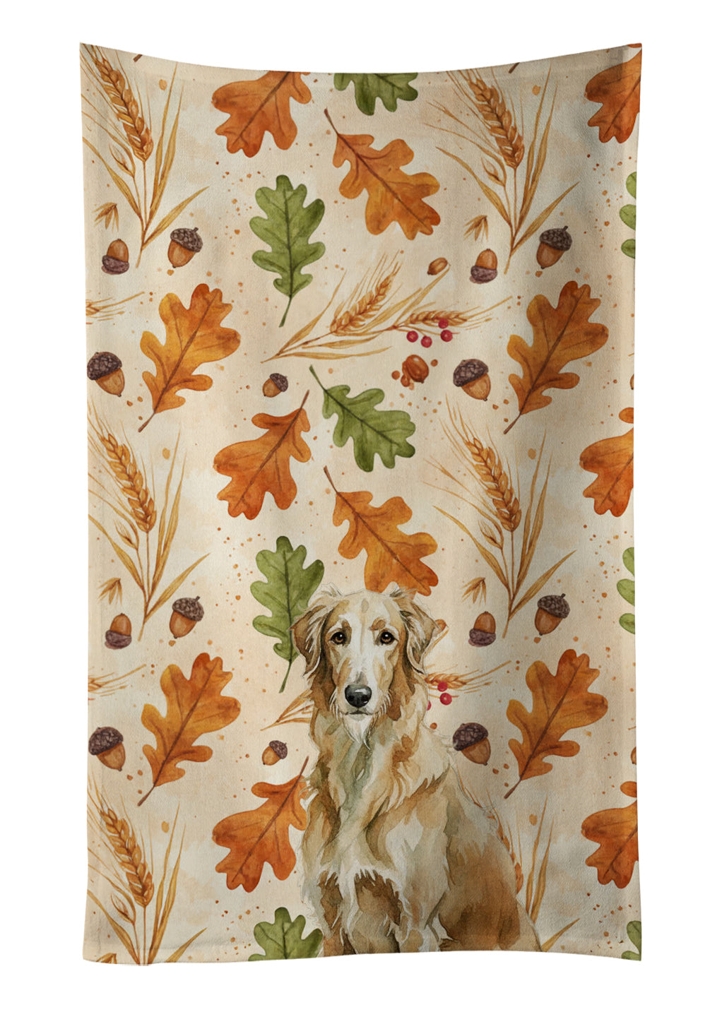 Caroline's Treasures Wheaten Scottish Deerhound Heirloom Fall Kitchen Towel