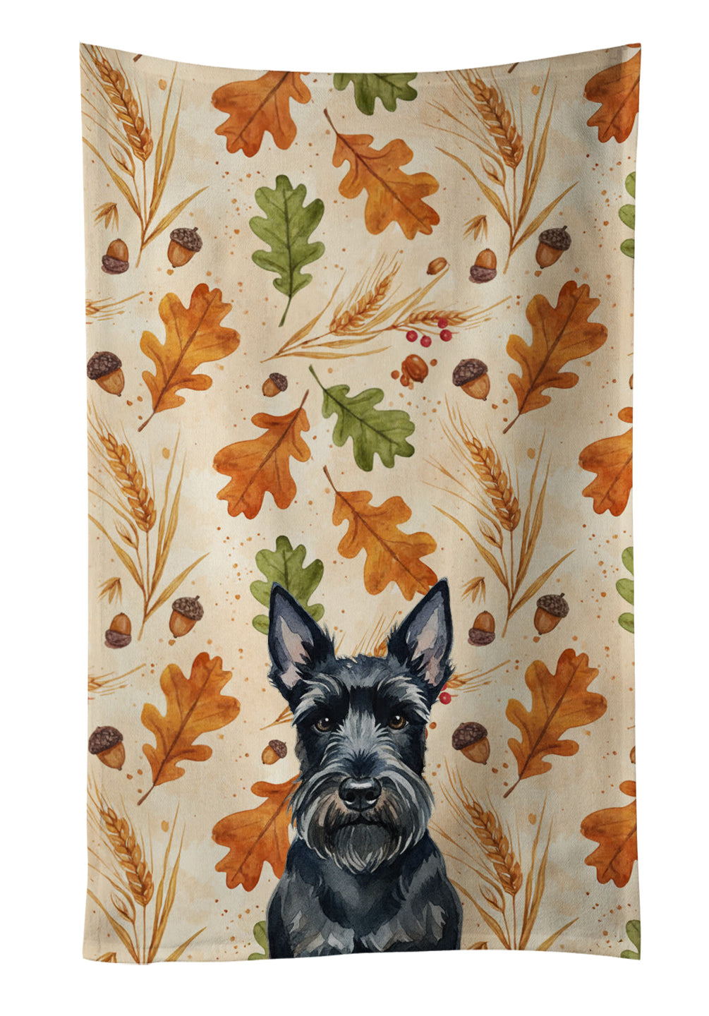 Caroline's Treasures Scottish Terrier Heirloom Fall Kitchen Towel