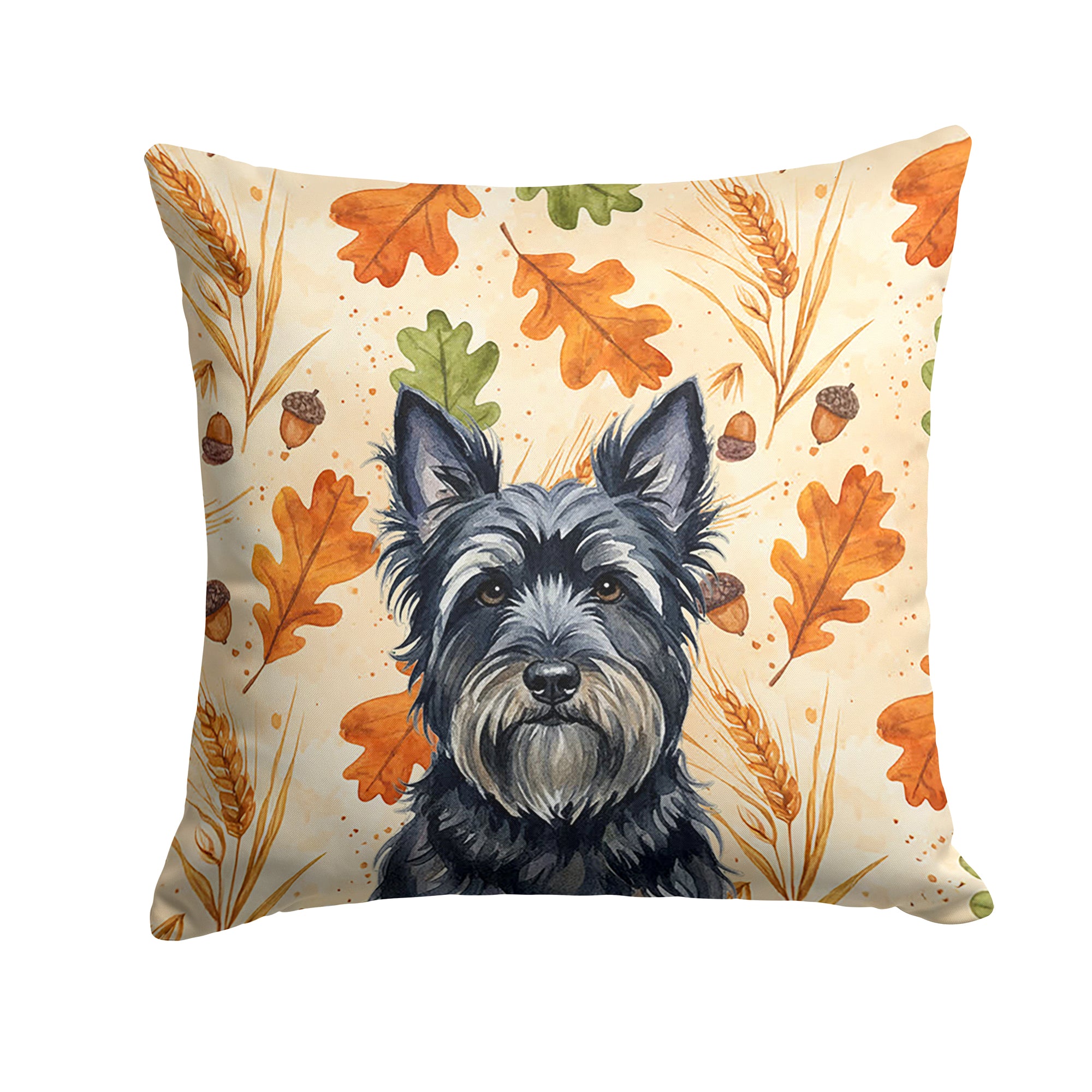 Caroline's Treasures Black Skye Terrier Heirloom Fall Throw Pillow