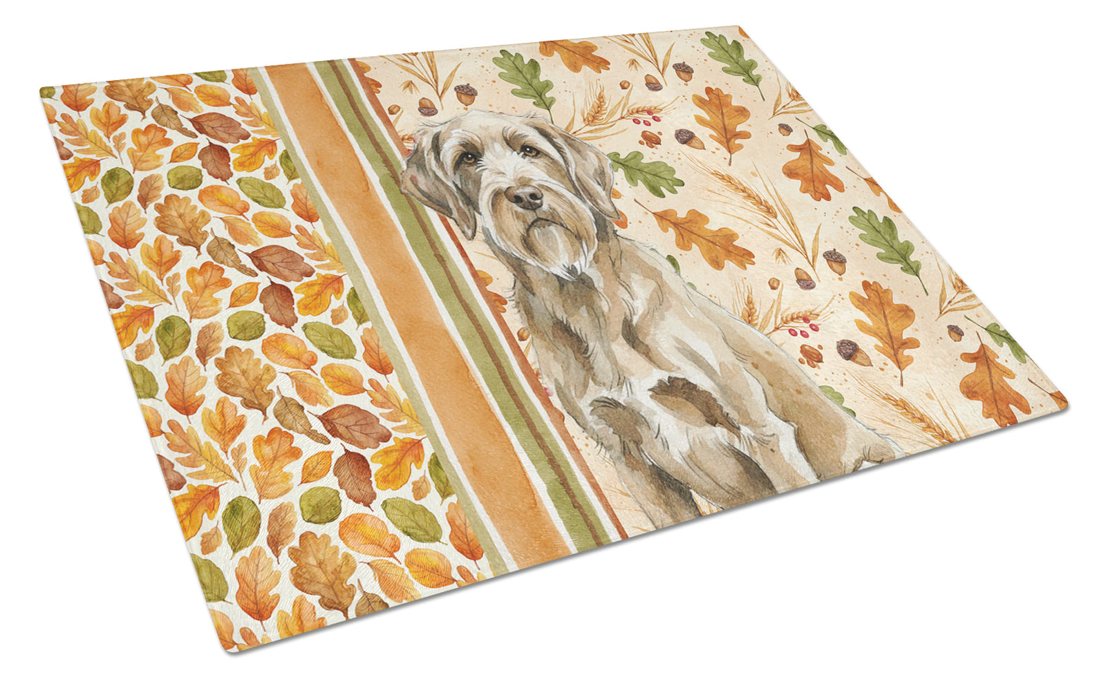 Caroline's Treasures Spinone Italiano Heirloom Fall Glass Cutting Board