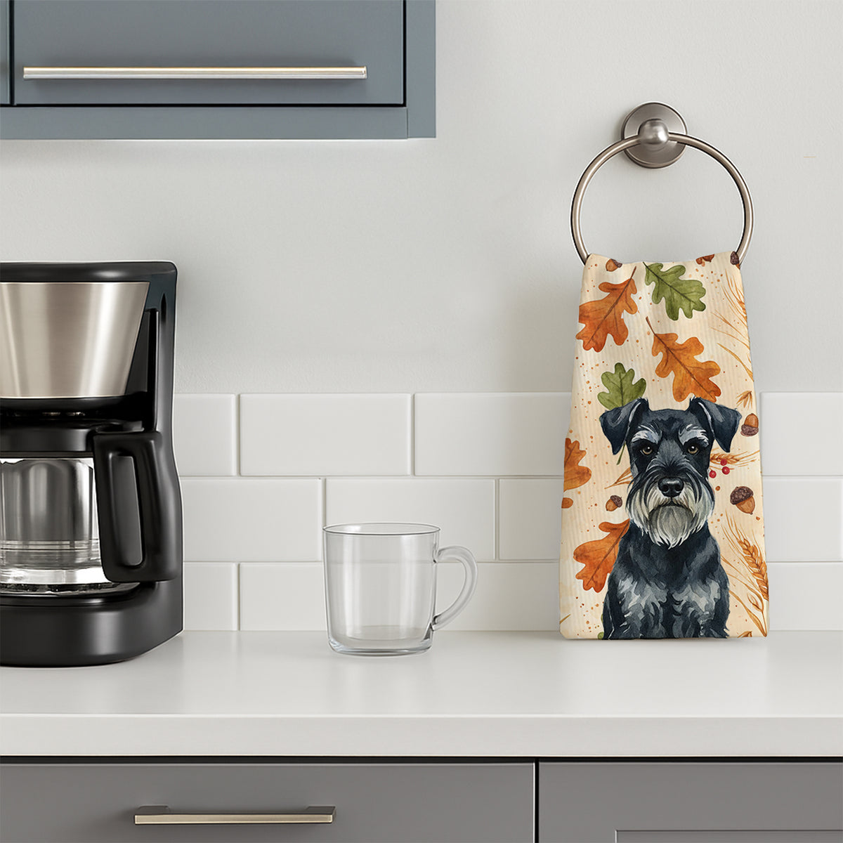 Caroline's Treasures Standard Schnauzer Heirloom Fall Kitchen Towel