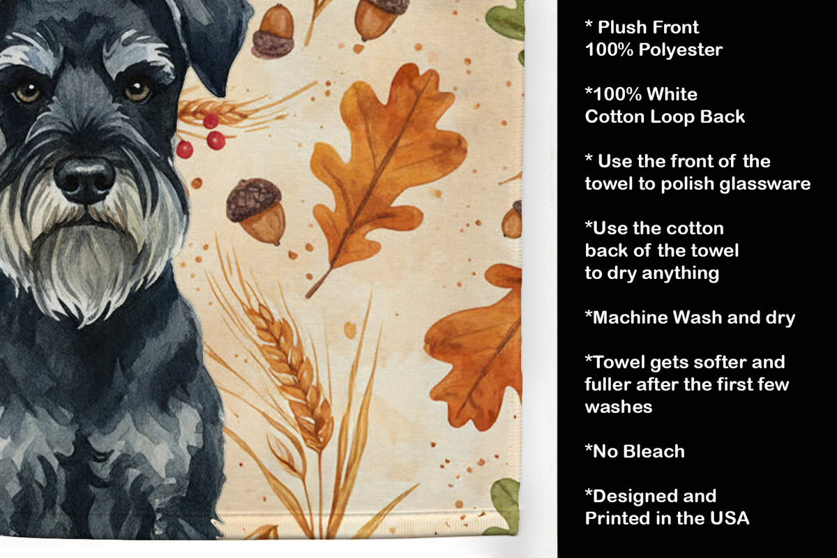 Caroline's Treasures Standard Schnauzer Heirloom Fall Kitchen Towel
