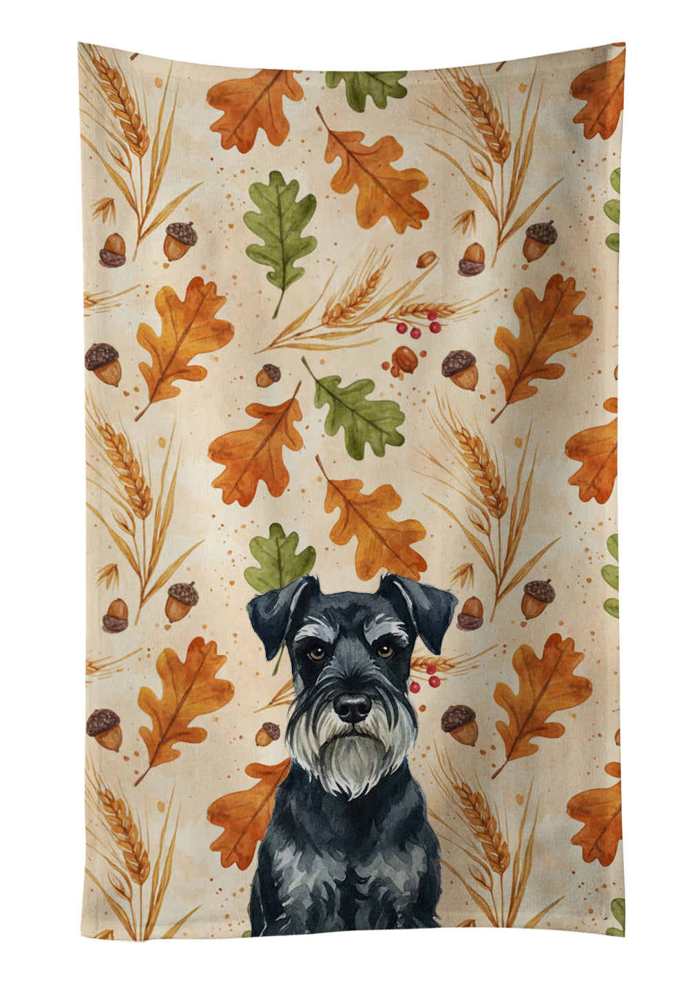 Caroline's Treasures Standard Schnauzer Heirloom Fall Kitchen Towel