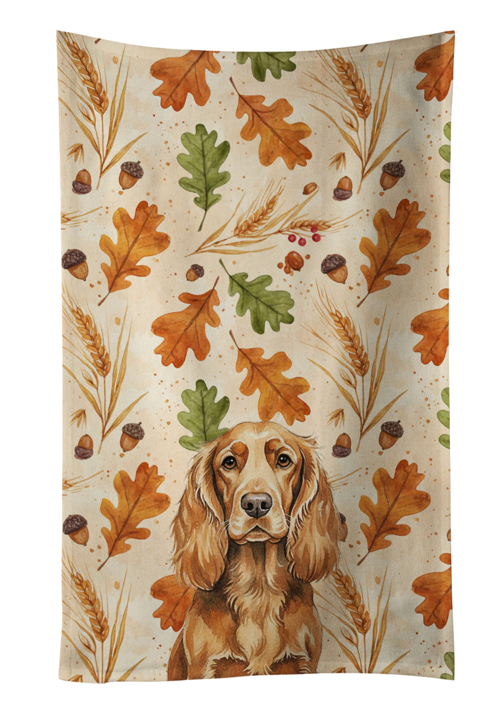 Caroline's Treasures Sussex Spaniel Heirloom Fall Kitchen Towel