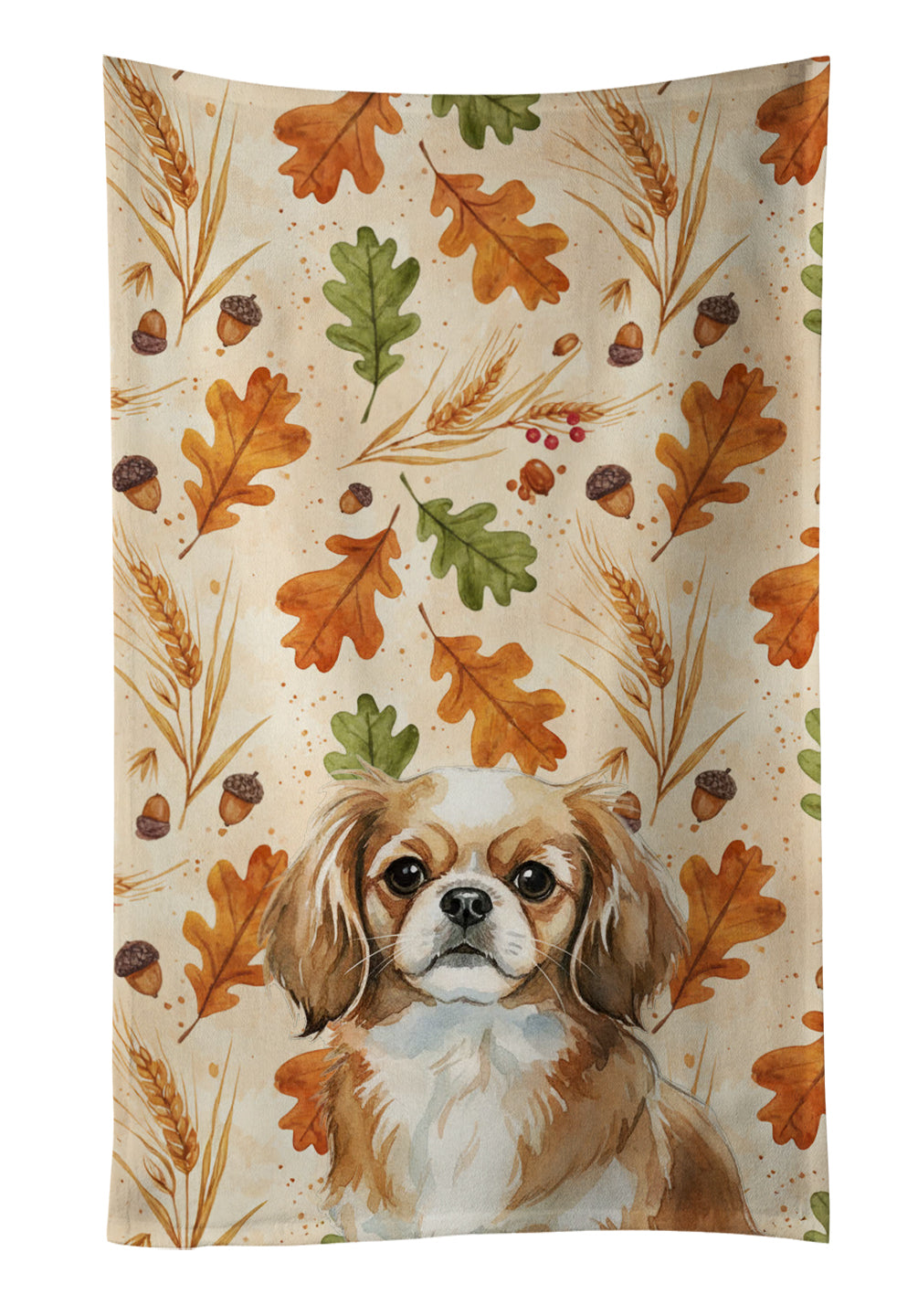 Caroline's Treasures Tibetan Spaniel Heirloom Fall Kitchen Towel
