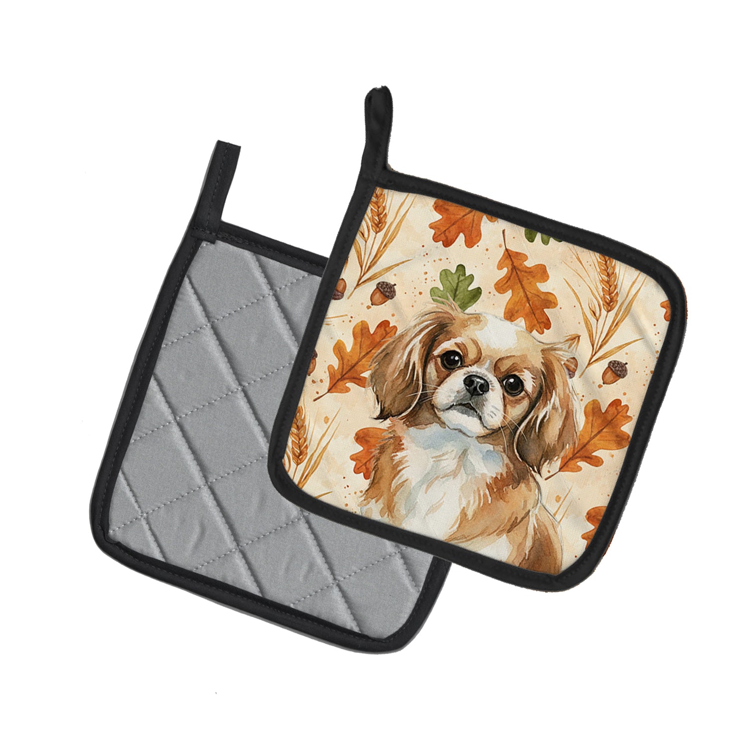 Caroline's Treasures Tibetan Spaniel Heirloom Fall Pair of Pot Holders
