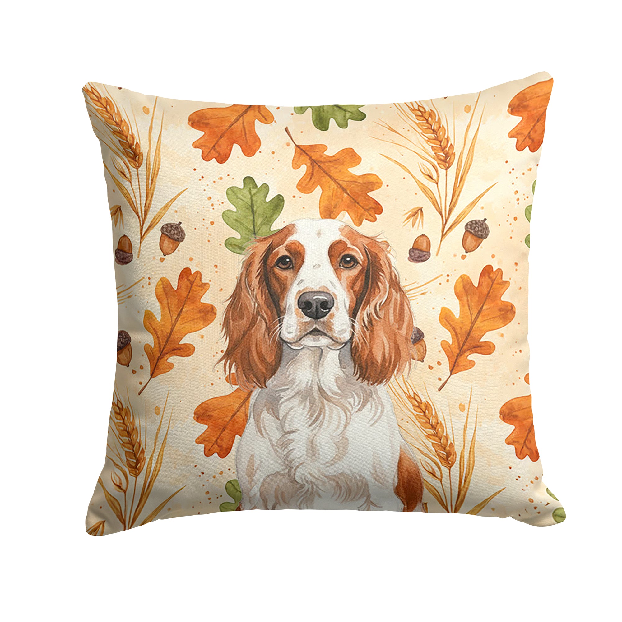 Caroline's Treasures Welsh Springer Spaniel Heirloom Fall Throw Pillow