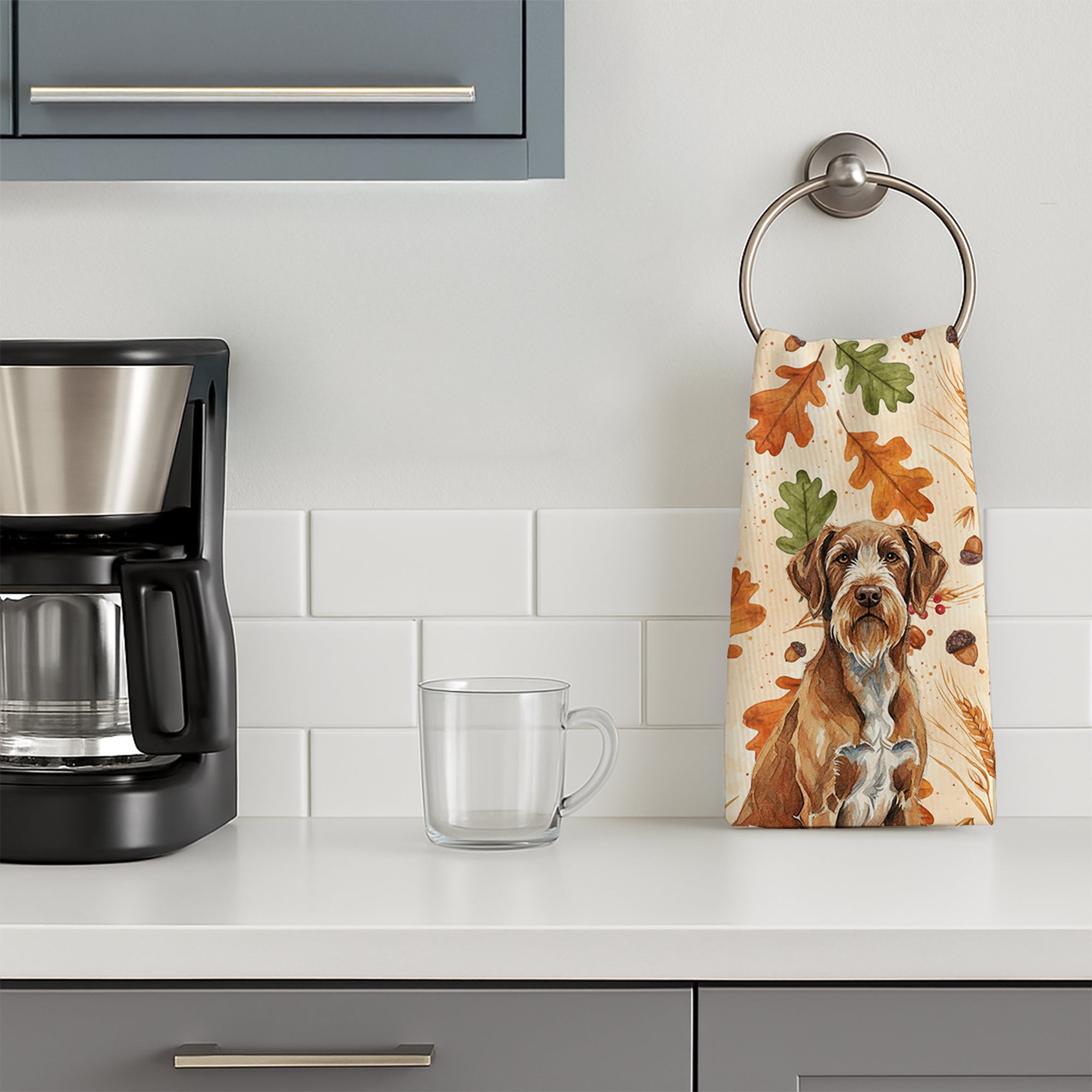 Caroline's Treasures Wirehaired Pointing Griffon Heirloom Fall Kitchen Towel