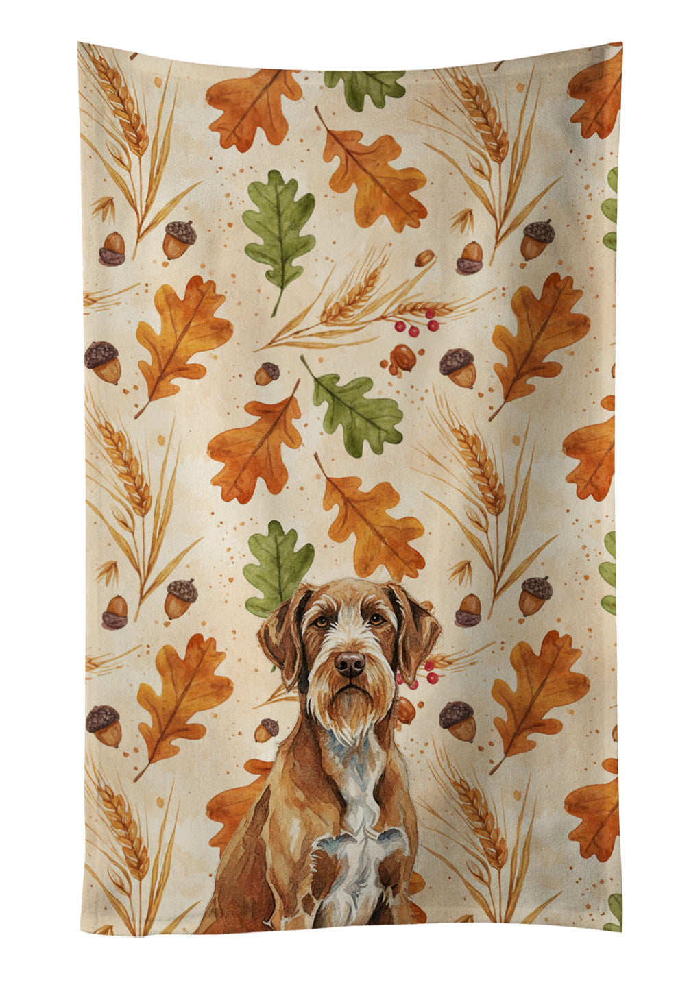 Caroline's Treasures Wirehaired Pointing Griffon Heirloom Fall Kitchen Towel