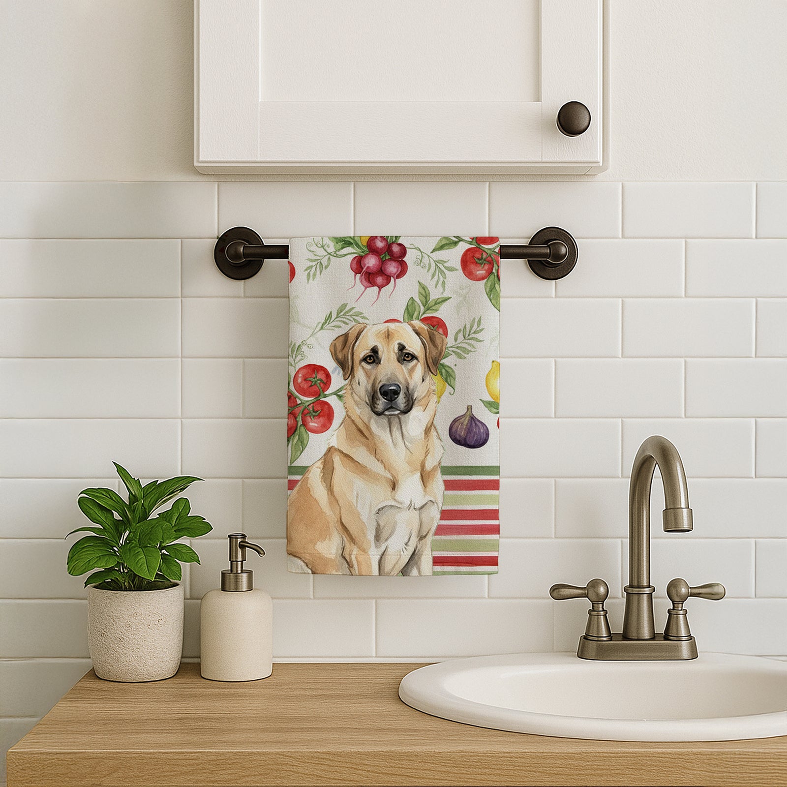 Caroline's Treasures Anatolian Shepherd Dog Vegetables Kitchen Towel