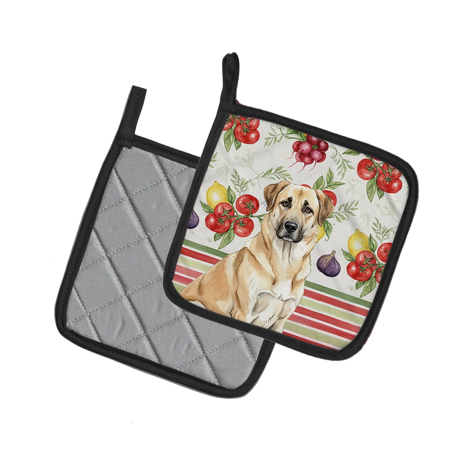 Caroline's Treasures Anatolian Shepherd Dog Vegetables Pair of Pot Holders