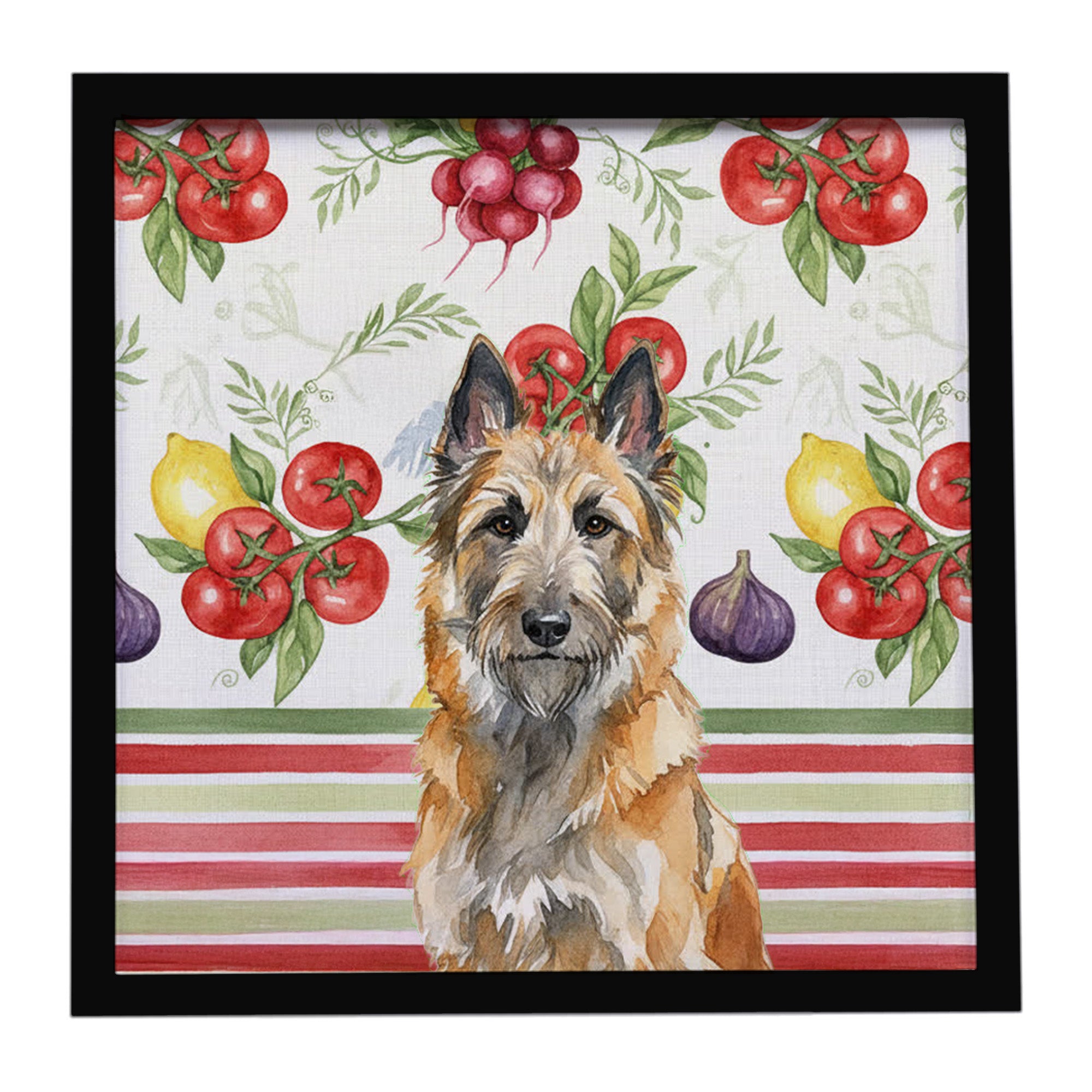 Caroline's Treasures Belgian Laekenois Vegetables Framed Metal Print