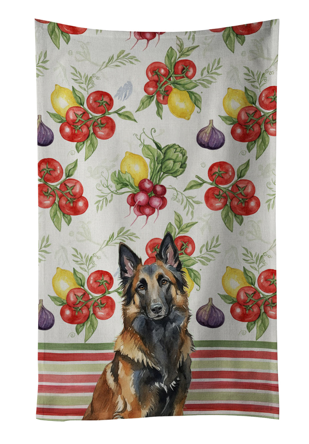 Caroline's Treasures Belgian Tervuren Vegetables Kitchen Towel
