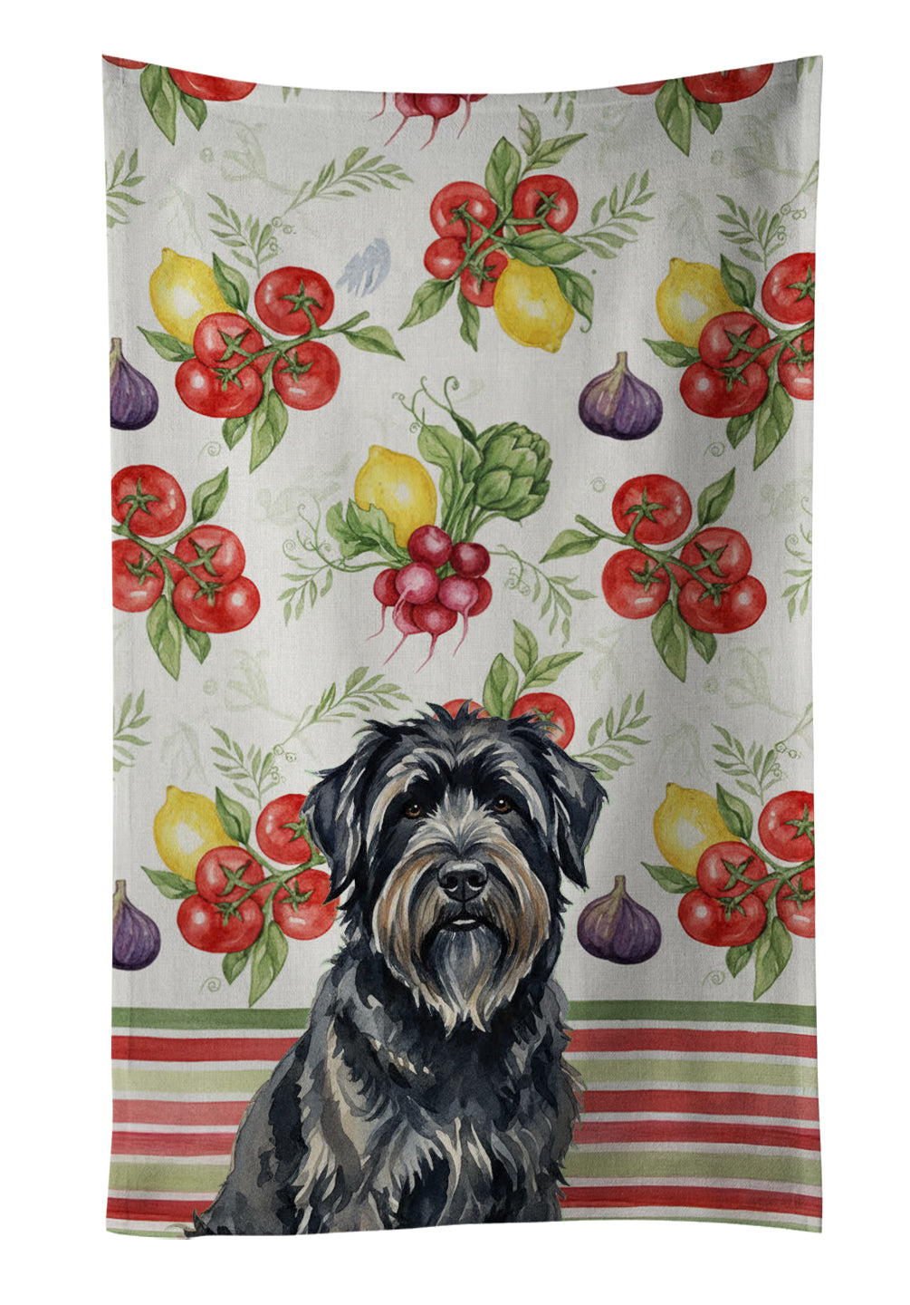 Caroline's Treasures Bouvier des Flandres Vegetables Kitchen Towel