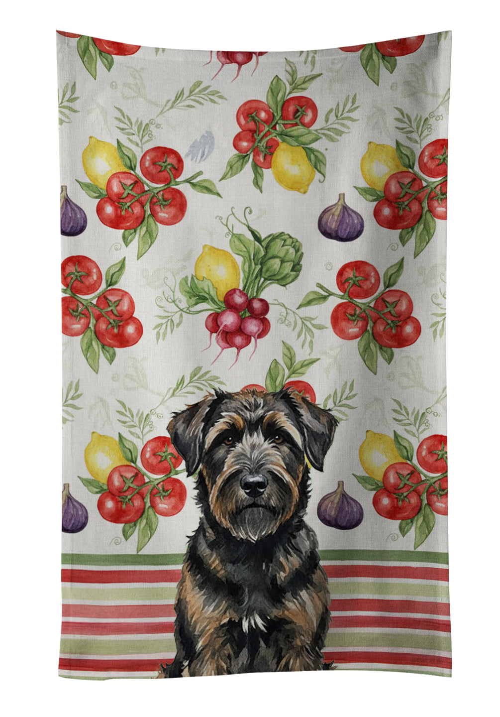 Caroline's Treasures Brindle Bouvier des Flandres Vegetables Kitchen Towel