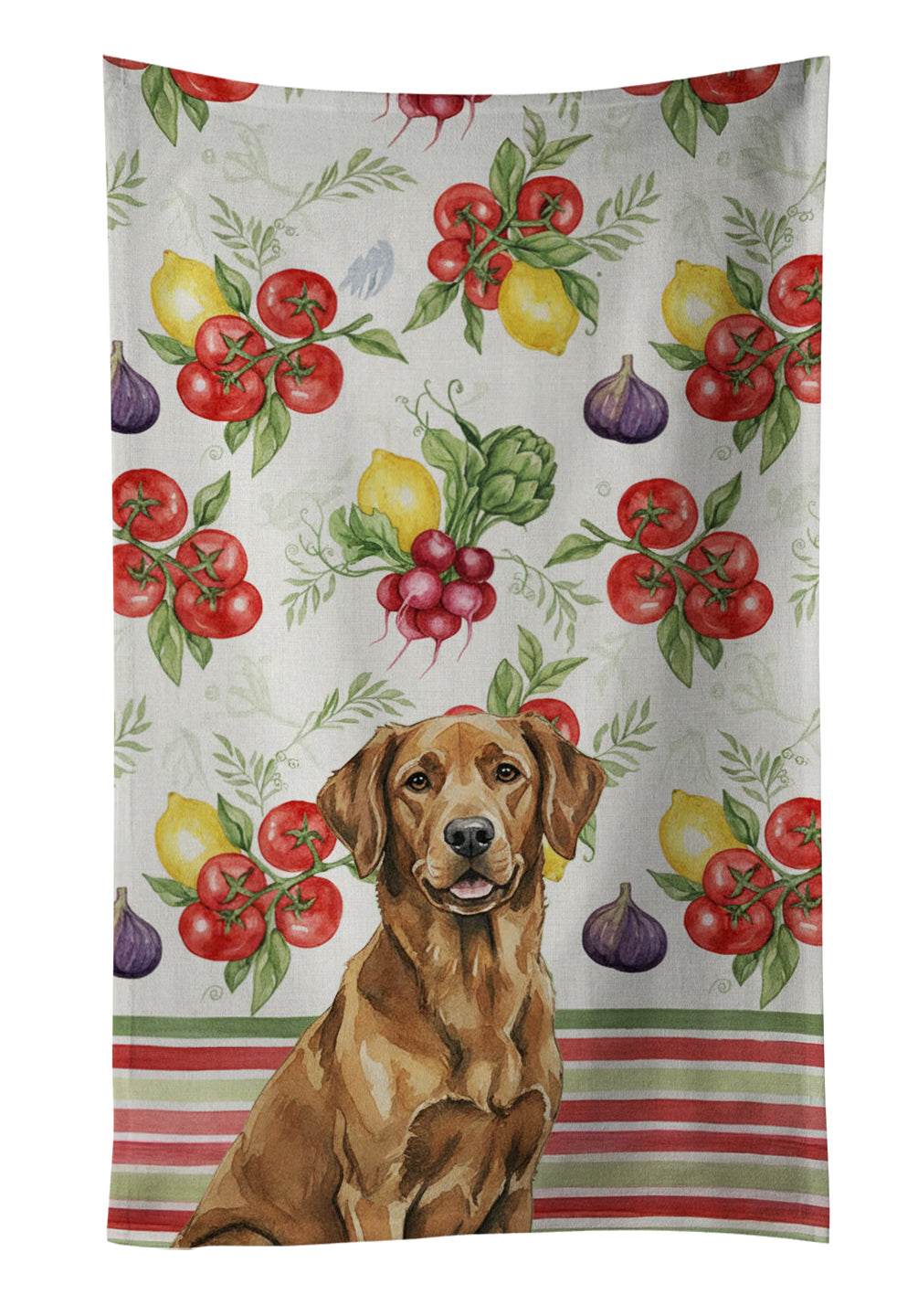 Caroline's Treasures Chesapeake Bay Retriever Vegetables Kitchen Towel