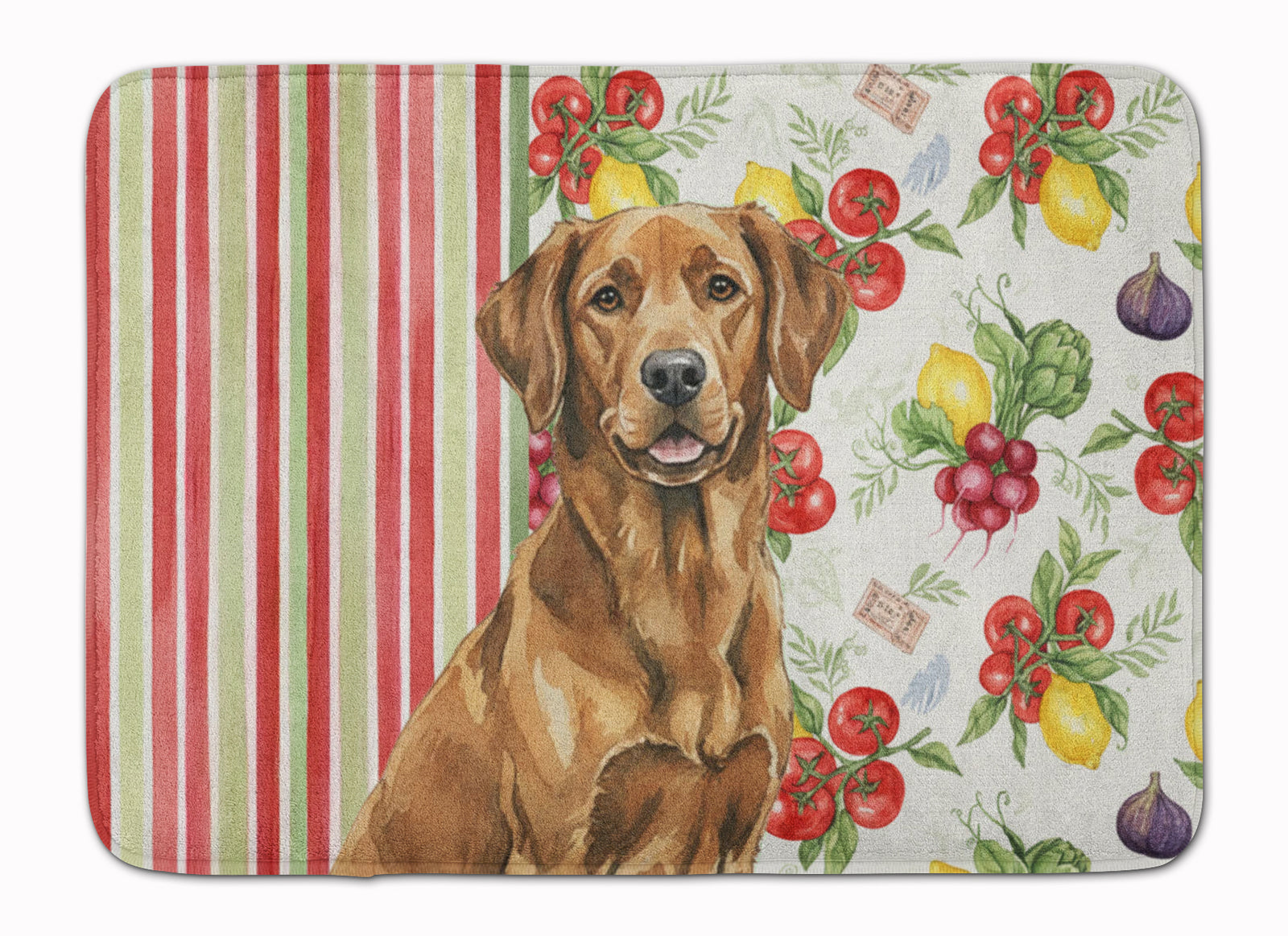 Caroline's Treasures Chesapeake Bay Retriever Vegetables Memory Foam Kitchen Mat