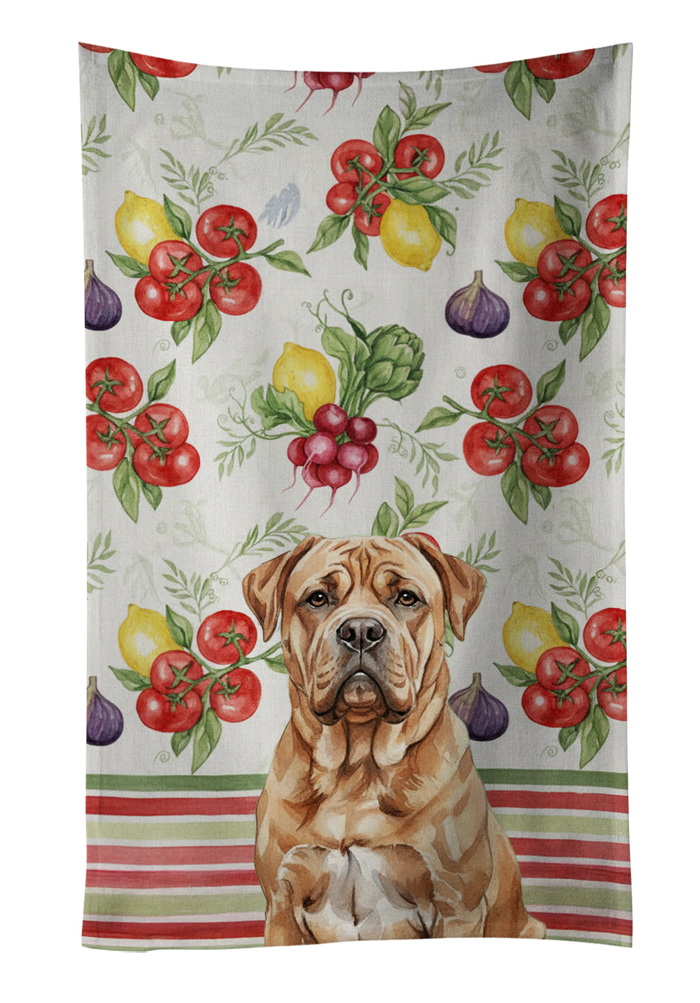 Caroline's Treasures Dogue de Bordeaux Vegetables Kitchen Towel