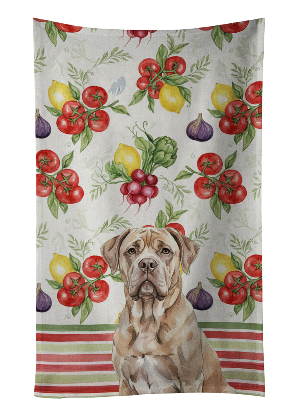 Caroline's Treasures Isabella Dogue de Bordeaux Vegetables Kitchen Towel