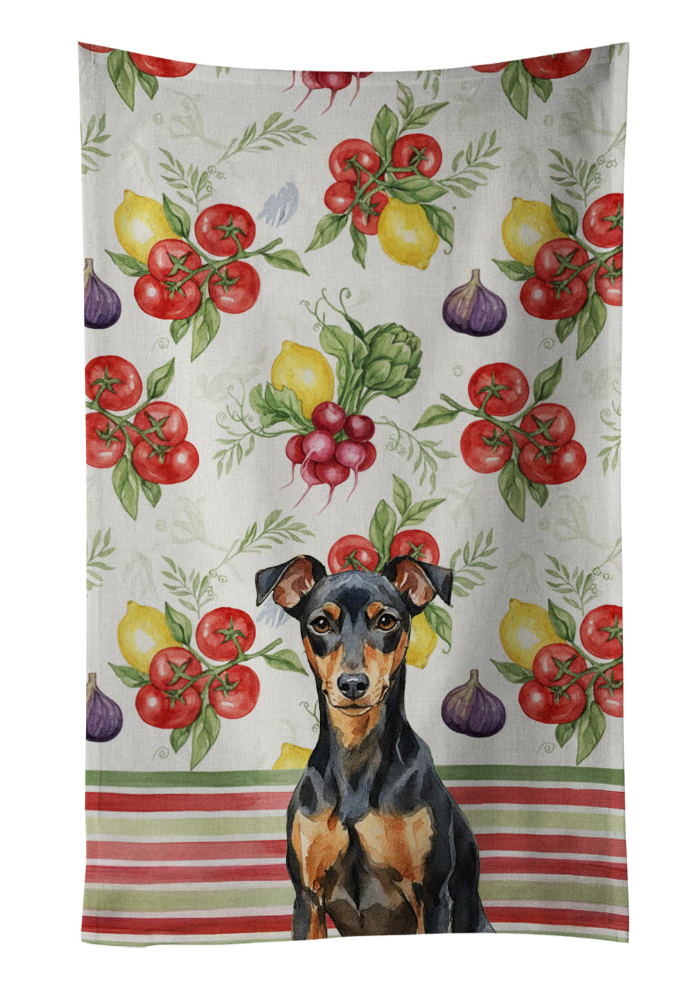 Caroline's Treasures Manchester Terrier Vegetables Kitchen Towel