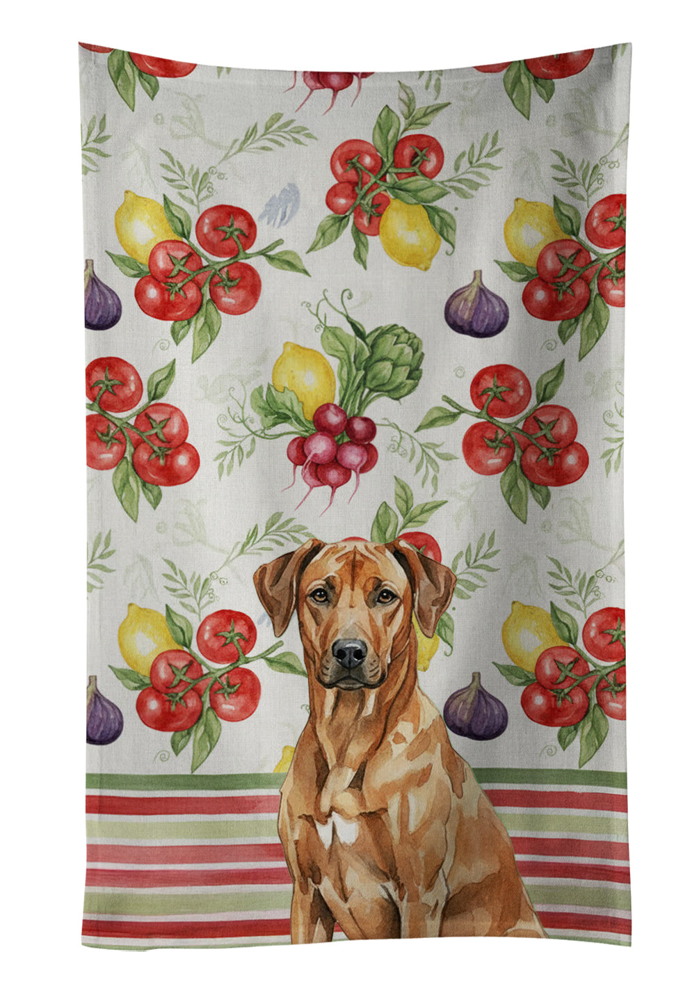 Caroline's Treasures Rhodesian Ridgeback Vegetables Kitchen Towel