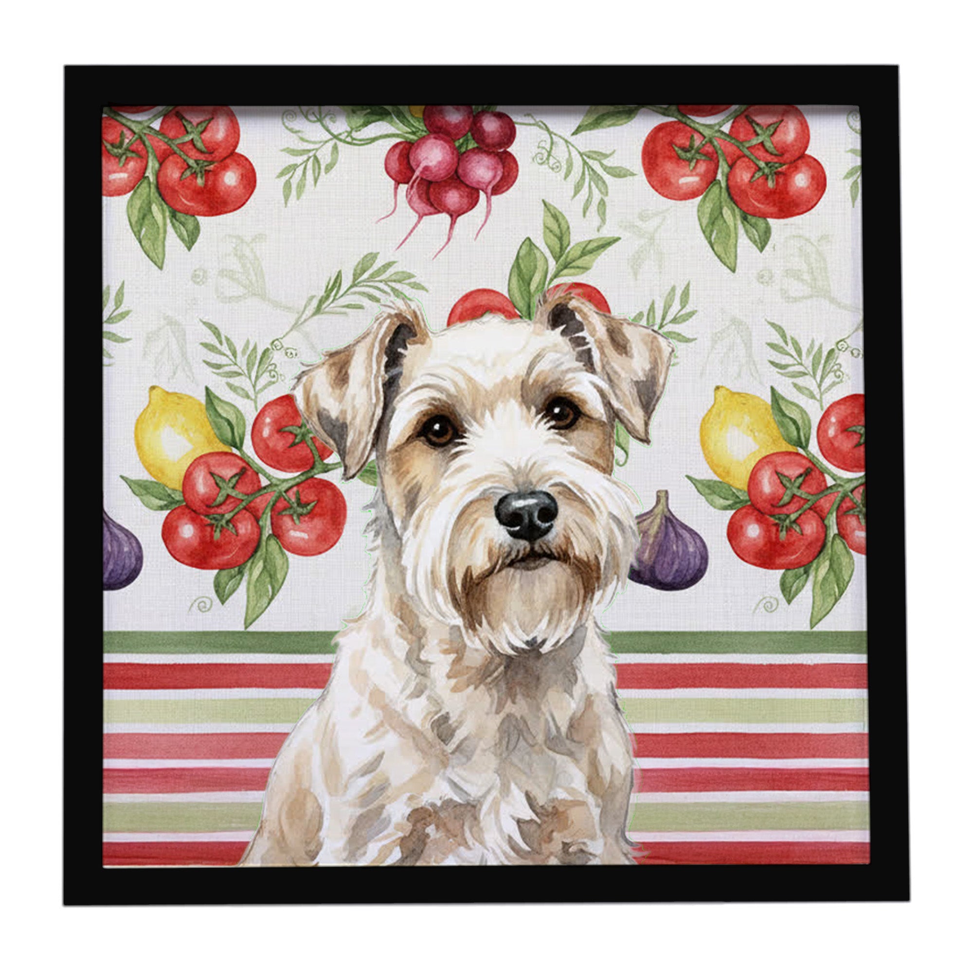 Caroline's Treasures Sealyham Terrier Vegetables Framed Metal Print