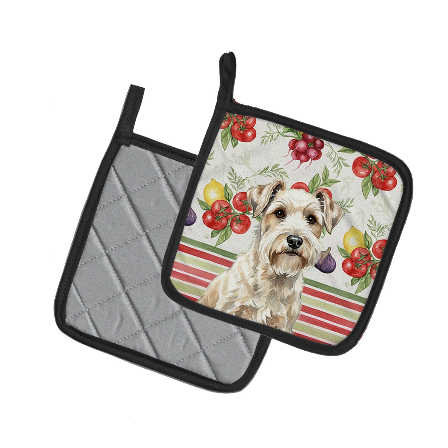 Caroline's Treasures Sealyham Terrier Vegetables Pair of Pot Holders