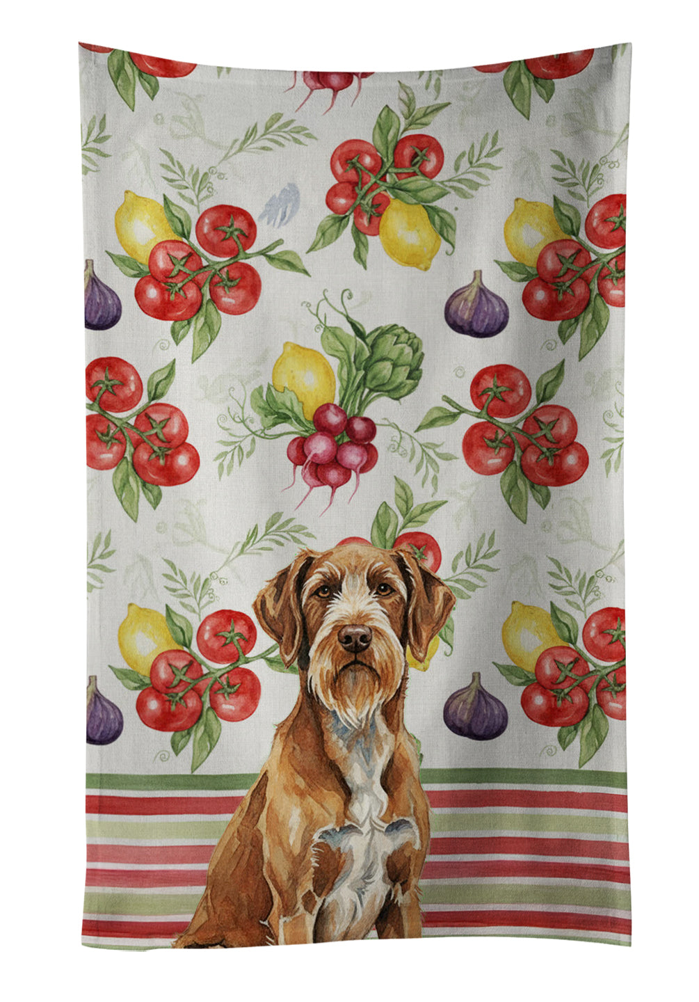 Caroline's Treasures Wirehaired Pointing Griffon Vegetables Kitchen Towel