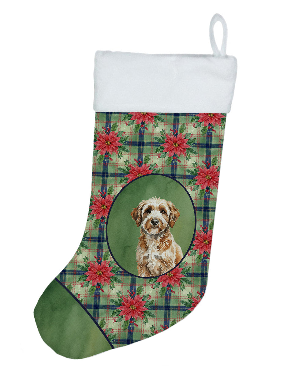 Caroline's Treasures Lagotto Romagnolo Christmas PoinsettIas Holiday Stocking