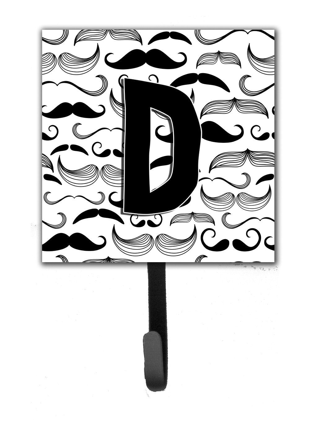 Letter D Moustache Initial Leash or Key Holder CJ2009-DSH4 by Caroline&#39;s Treasures