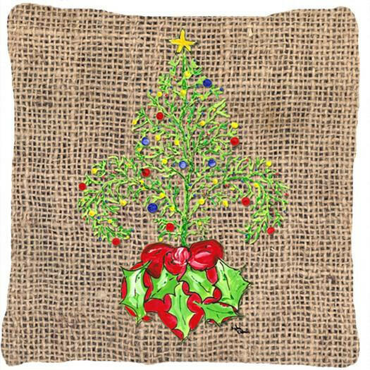 Christmas Tree Fleur de lis Decorative   Canvas Fabric Pillow - the-store.com