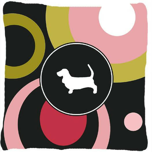 Basset Hound Decorative   Canvas Fabric Pillow by Caroline&#39;s Treasures