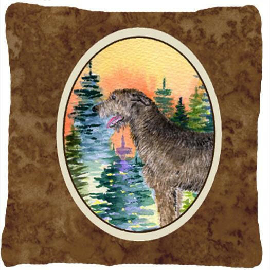 Irish Wolfhound Decorative   Canvas Fabric Pillow by Caroline&#39;s Treasures