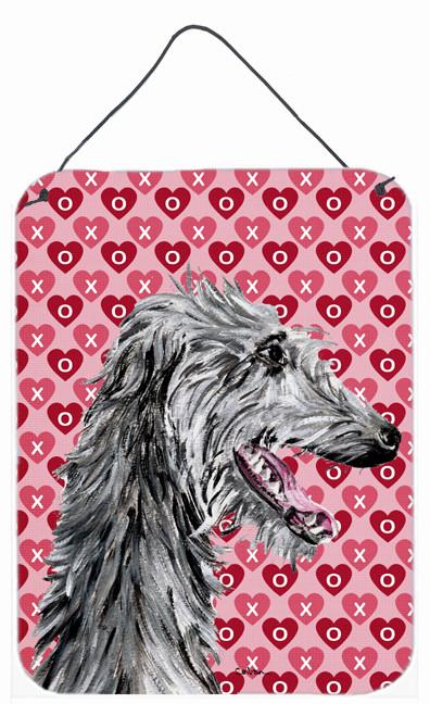Scottish Deerhound Hearts and Love Wall or Door Hanging Prints SC9717DS1216 by Caroline&#39;s Treasures