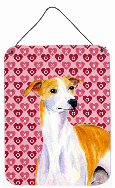 Whippet Hearts Love Valentine&#39;s Day Wall or Door Hanging Print by Caroline&#39;s Treasures
