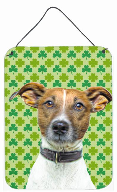 St. Patrick's Day Shamrock Jack Russell Terrier Wall or Door Hanging Prints KJ1197DS1216 by Caroline's Treasures