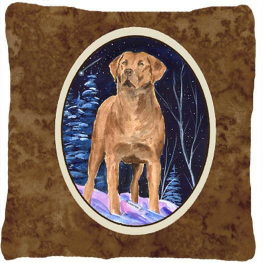 Starry Night Chesapeake Bay Retriever Decorative   Canvas Fabric Pillow by Caroline's Treasures