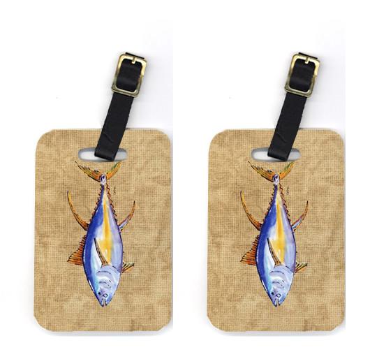 Pair of Tuna Fish Luggage Tags by Caroline&#39;s Treasures