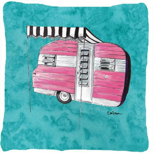Welcome to the Trailer Decorative   Canvas Fabric Pillow - the-store.com
